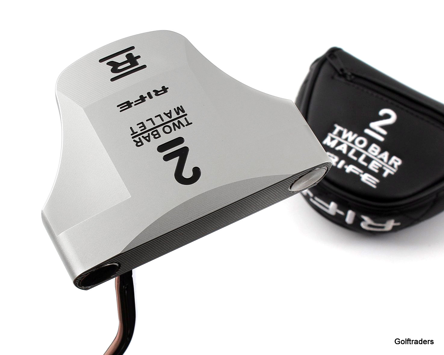 New Rife 2 Bar Mallet Putter 35" Steel Cover G3771 just 229.00
