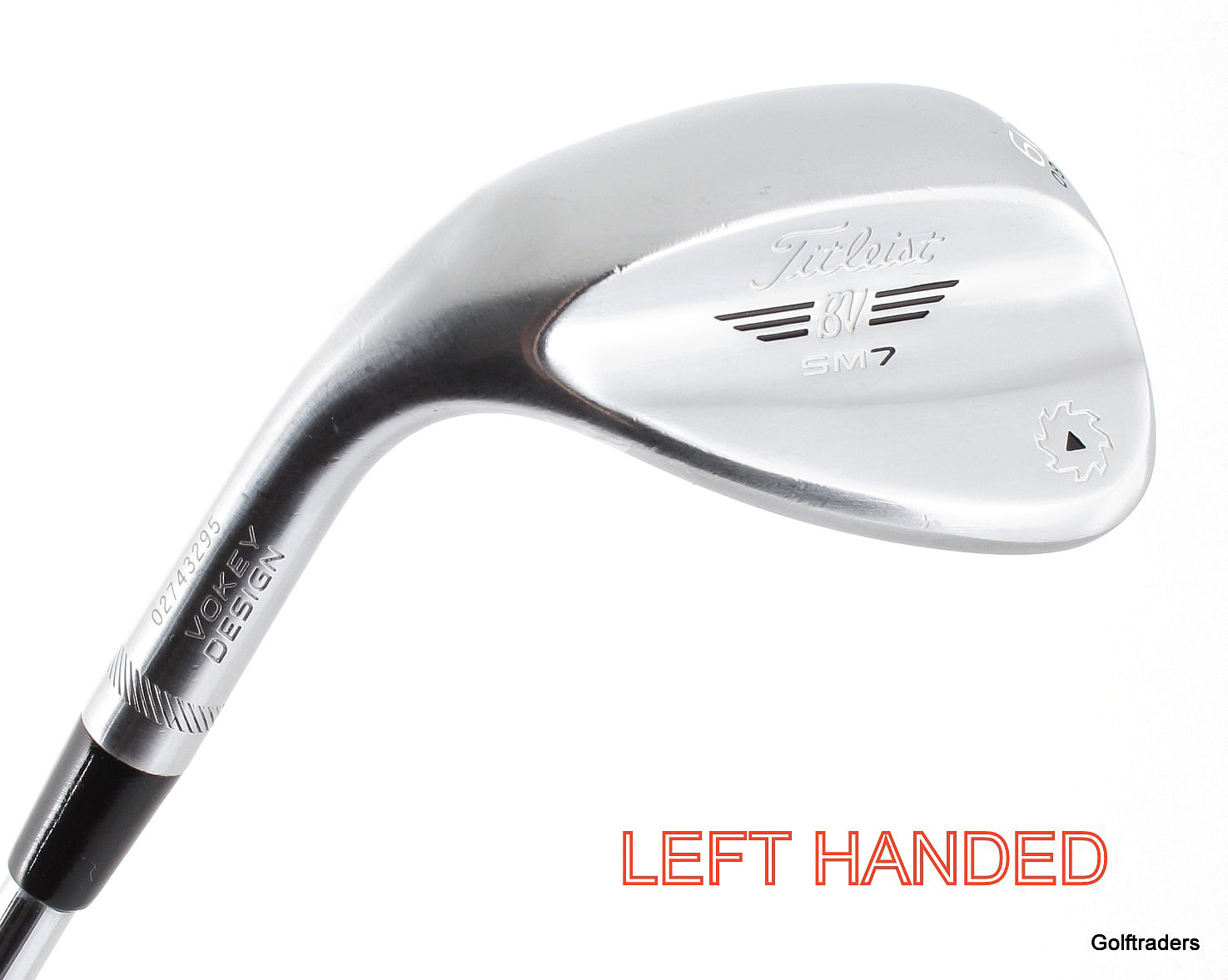Titleist Vokey SM7 Chrome Lob Wedge 60.08M Steel Wedge Flex Left Handed