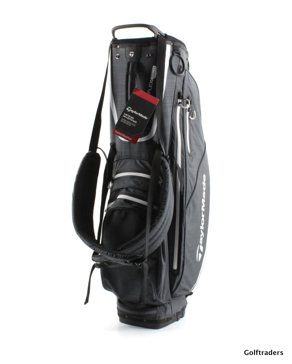 New Taylormade 19 FlexTech 100 Waterproof Golf Stand Bag Grey / White