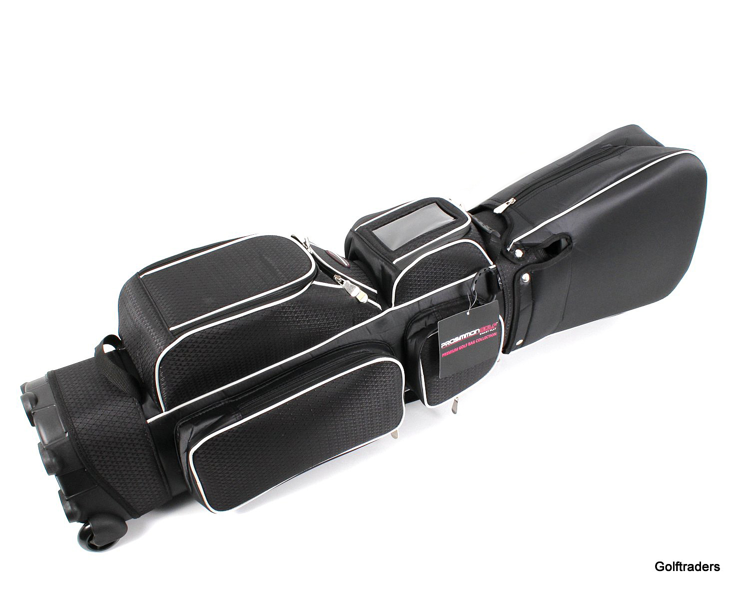New Prosimmon HiRoller Wheelie Golf Cart Bag Black / Silver G4698 just