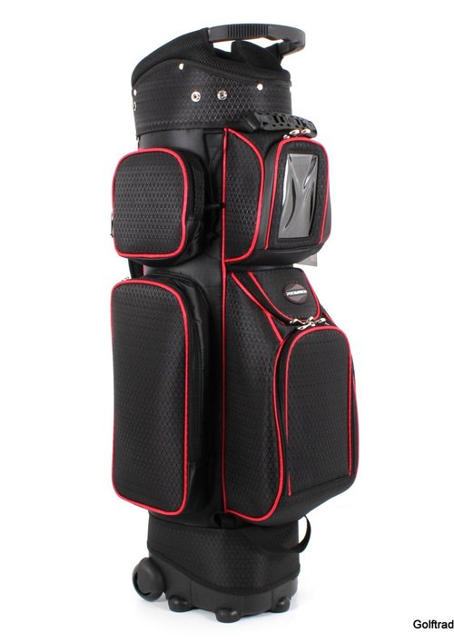 New Prosimmon HiRoller Wheelie Golf Cart Bag Black / Red G4697 just