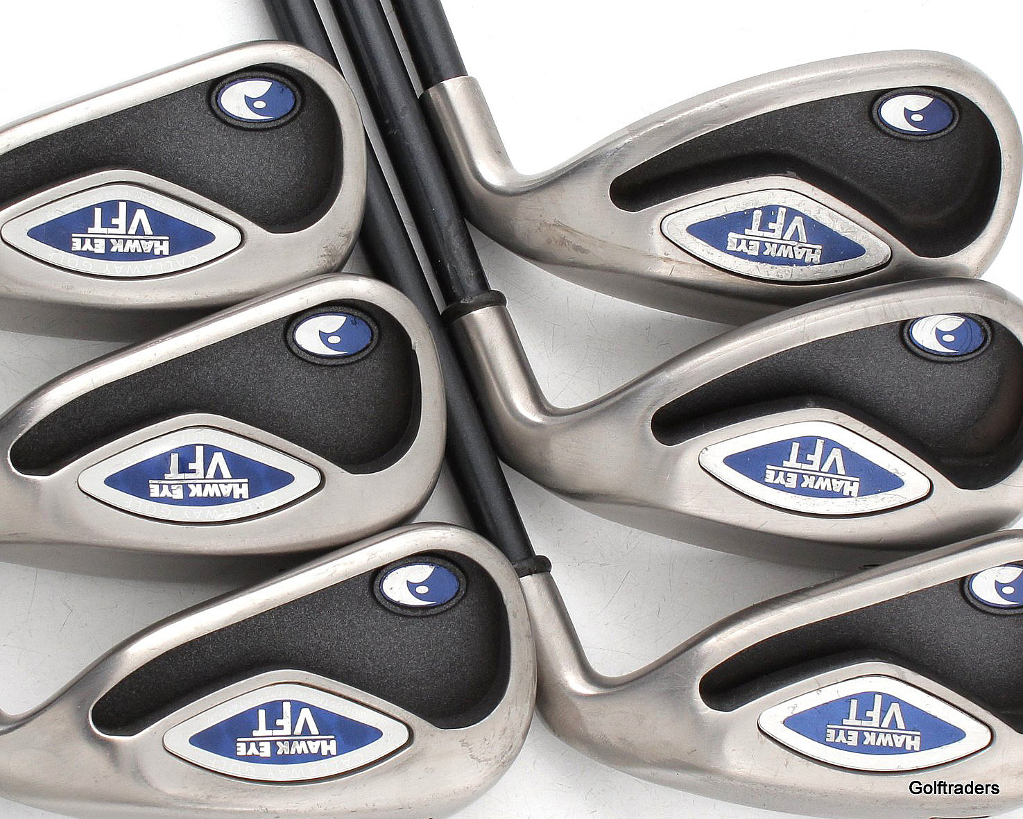 Callaway Hawk Eye VFT Irons 47, 9PW Graphite Regular Flex New Grips