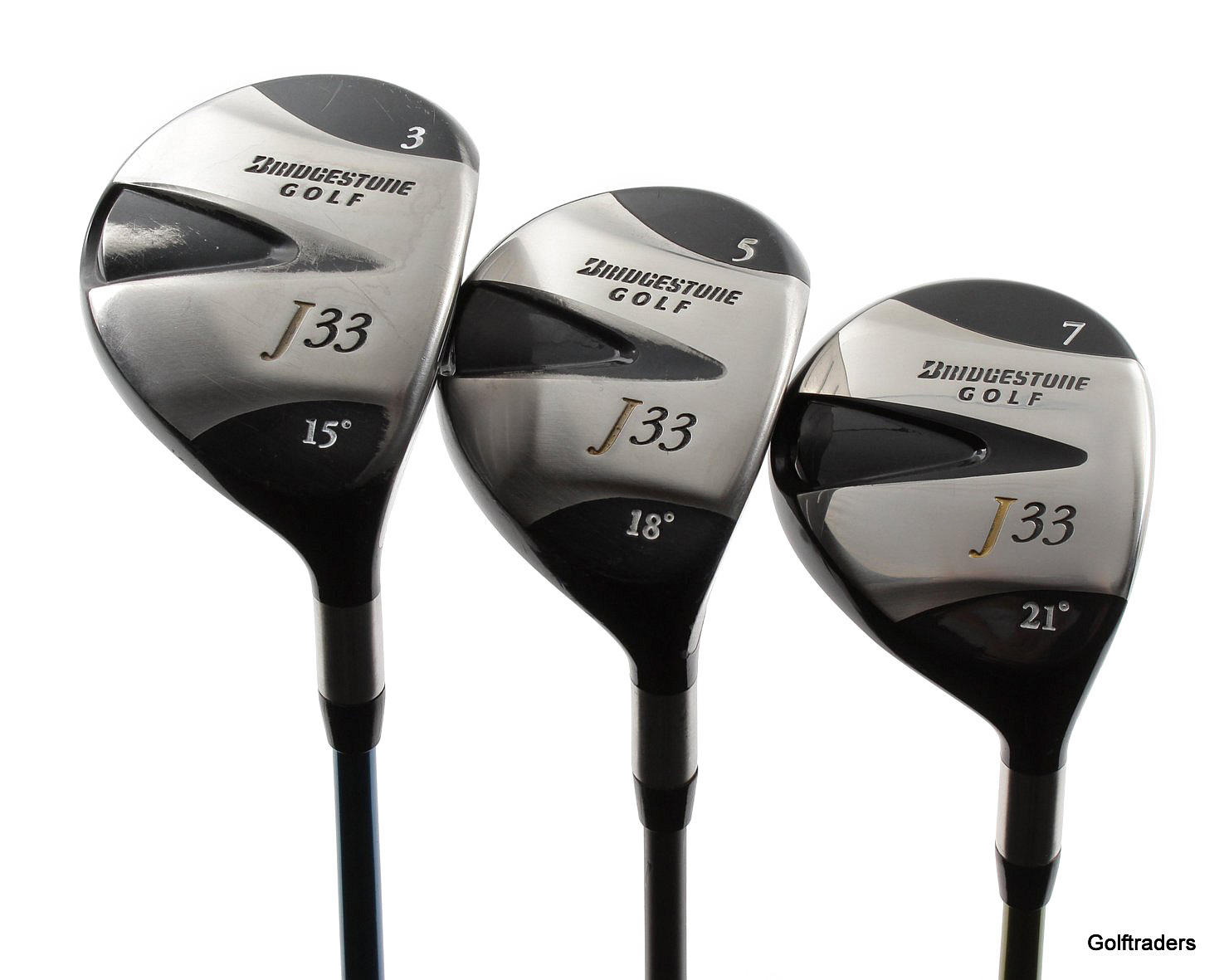 Bridgestone J33 Wood Set 3,5,7 Fairway Woods Graphite Stiff Flex New