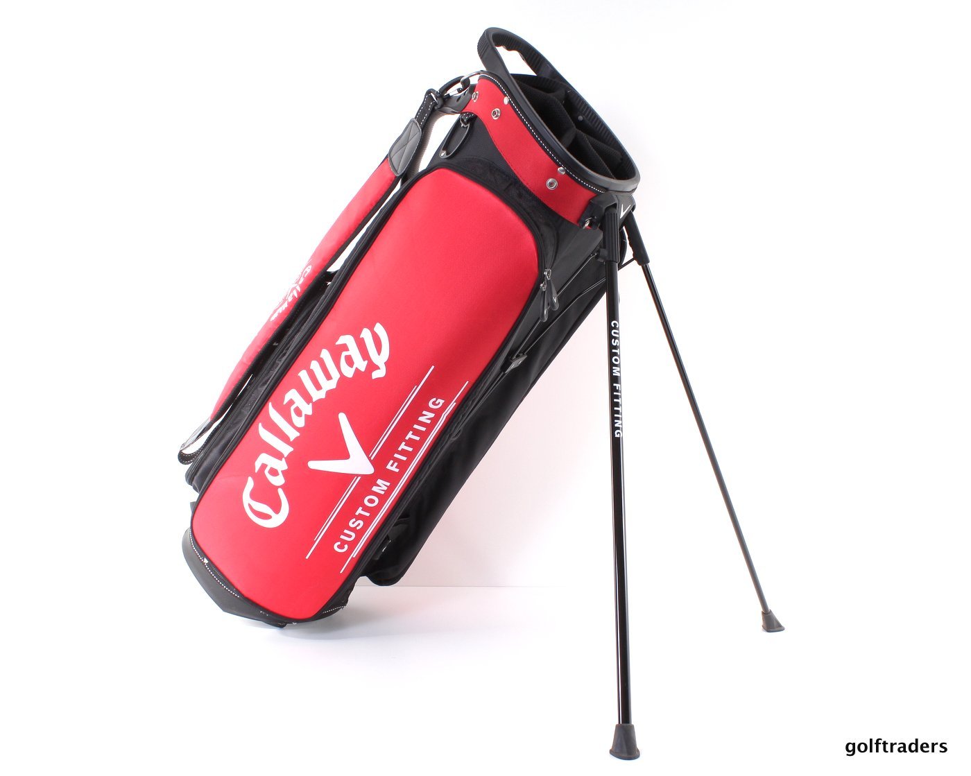 CALLAWAY GOLF 'CUSTOM FITTING' STAND BAG RED/BLACK USED SUPERB D1576 just 120.00