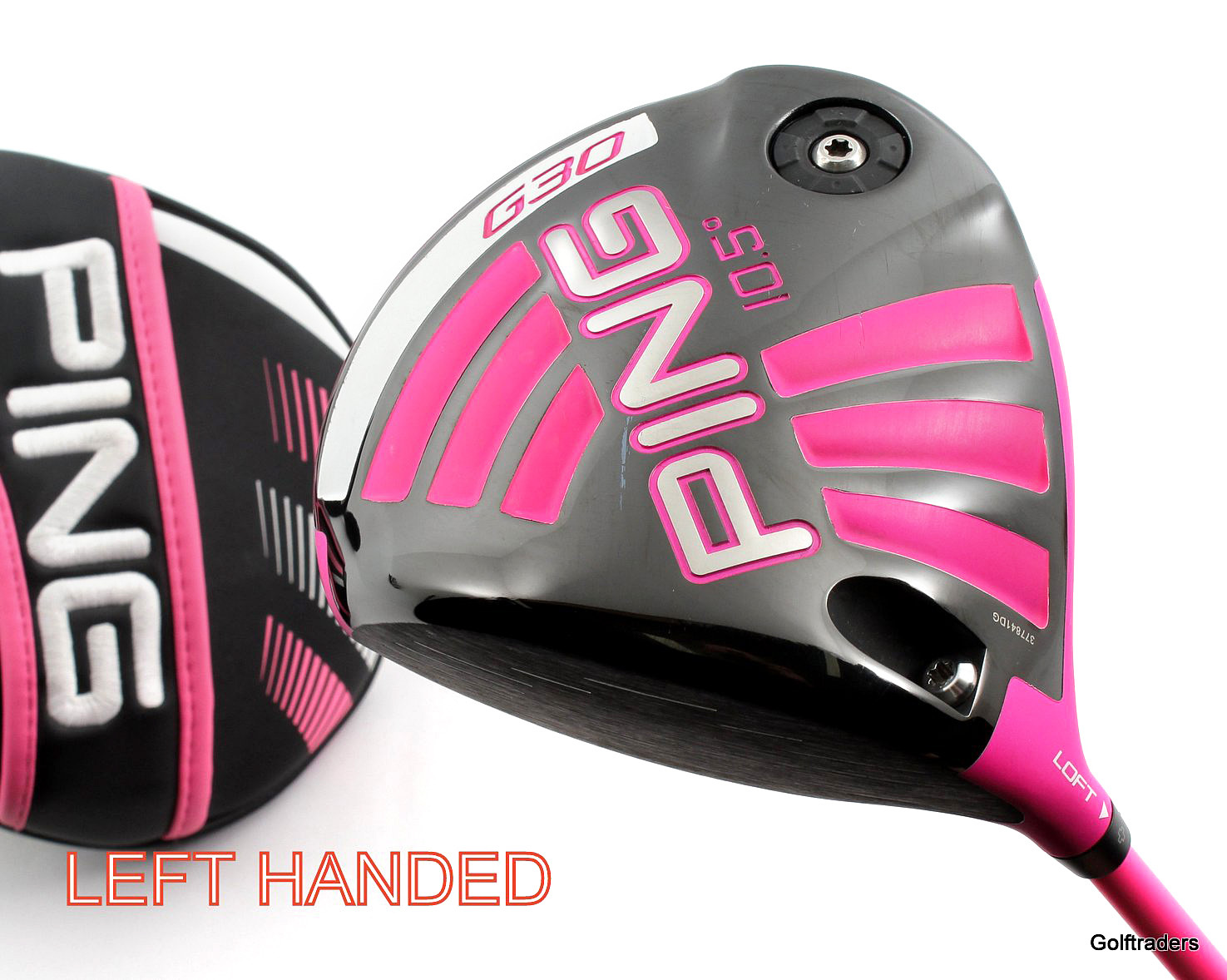 Ping G30 Pink Bubba Watson Driver 10.5º Graphite Regular Cover LH Like