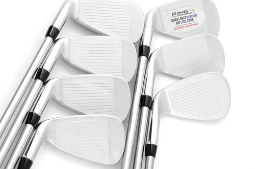 New Cobra King F9 One Length Irons 4-PW Graphite Regular Flex H537 - Image 3