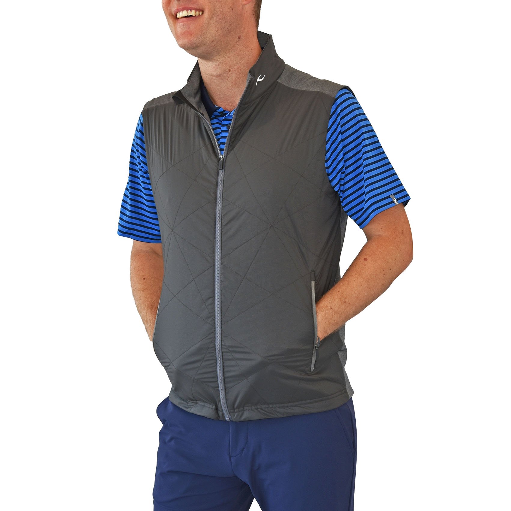 KJUS Retention Vest Dark Dusk/Steel Grey Melange just 299.00, save