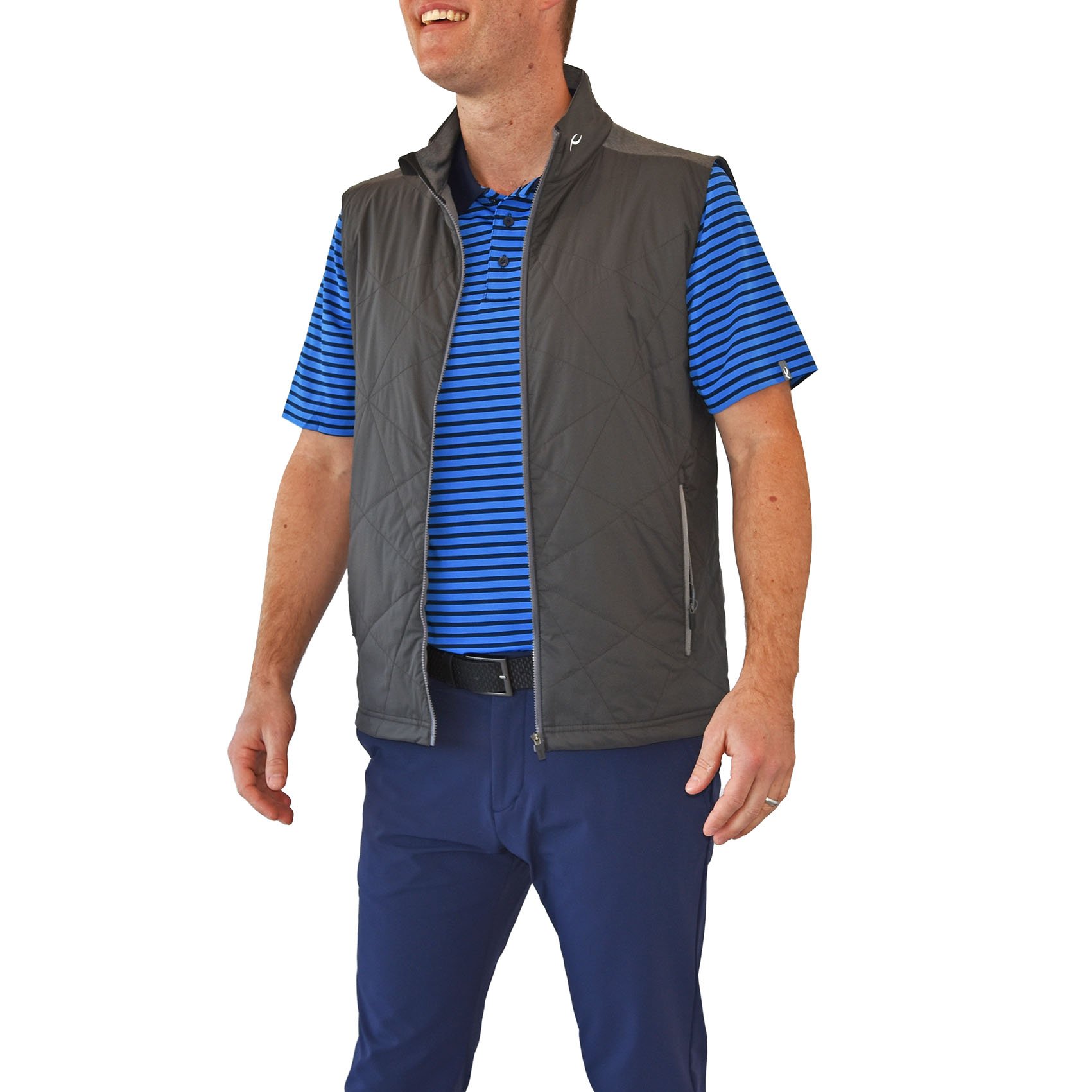 KJUS Retention Vest Dark Dusk/Steel Grey Melange just 299.00, save