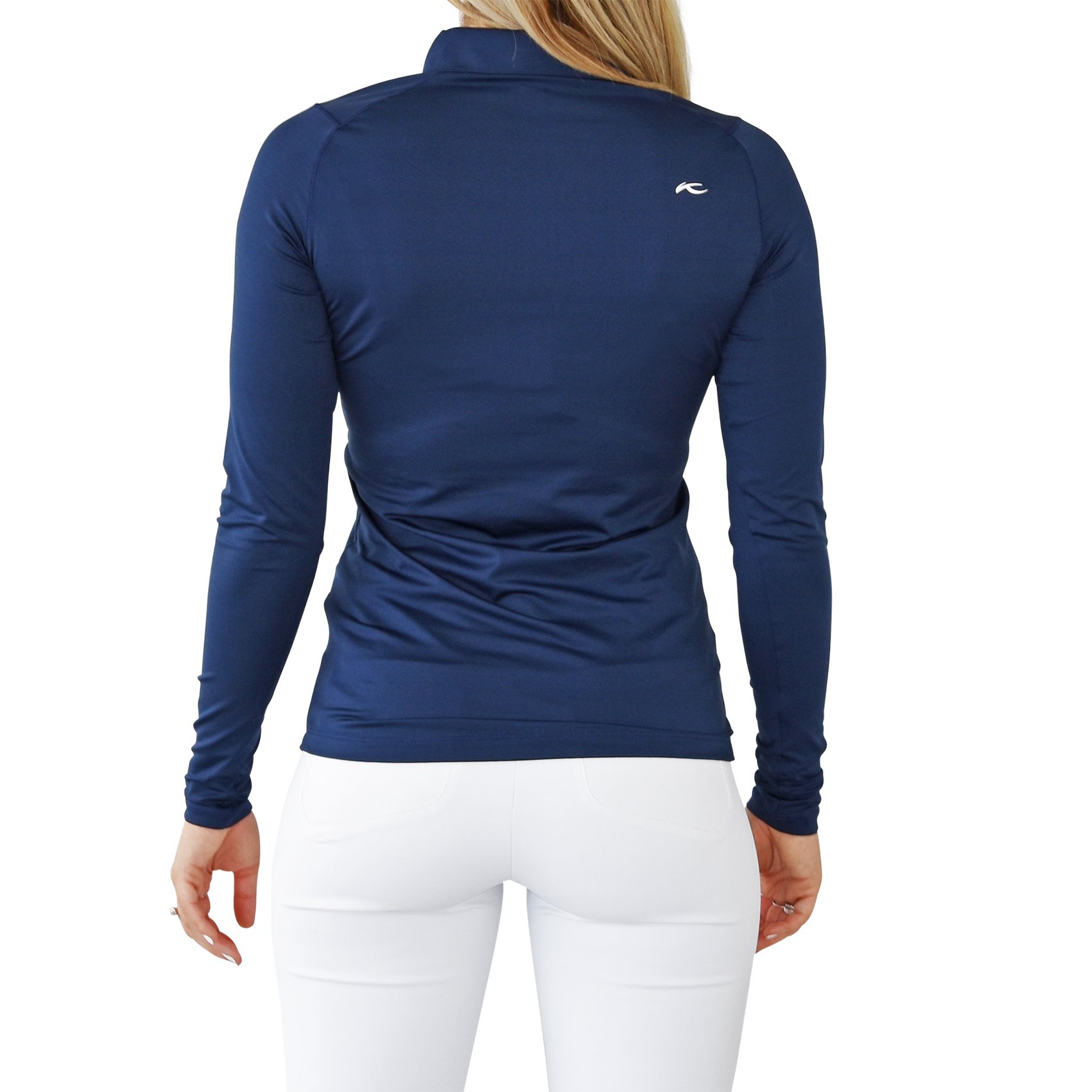 KJUS Women's Scotscraig Longsleeve Golf Shirt Atlanta Blue just 149.