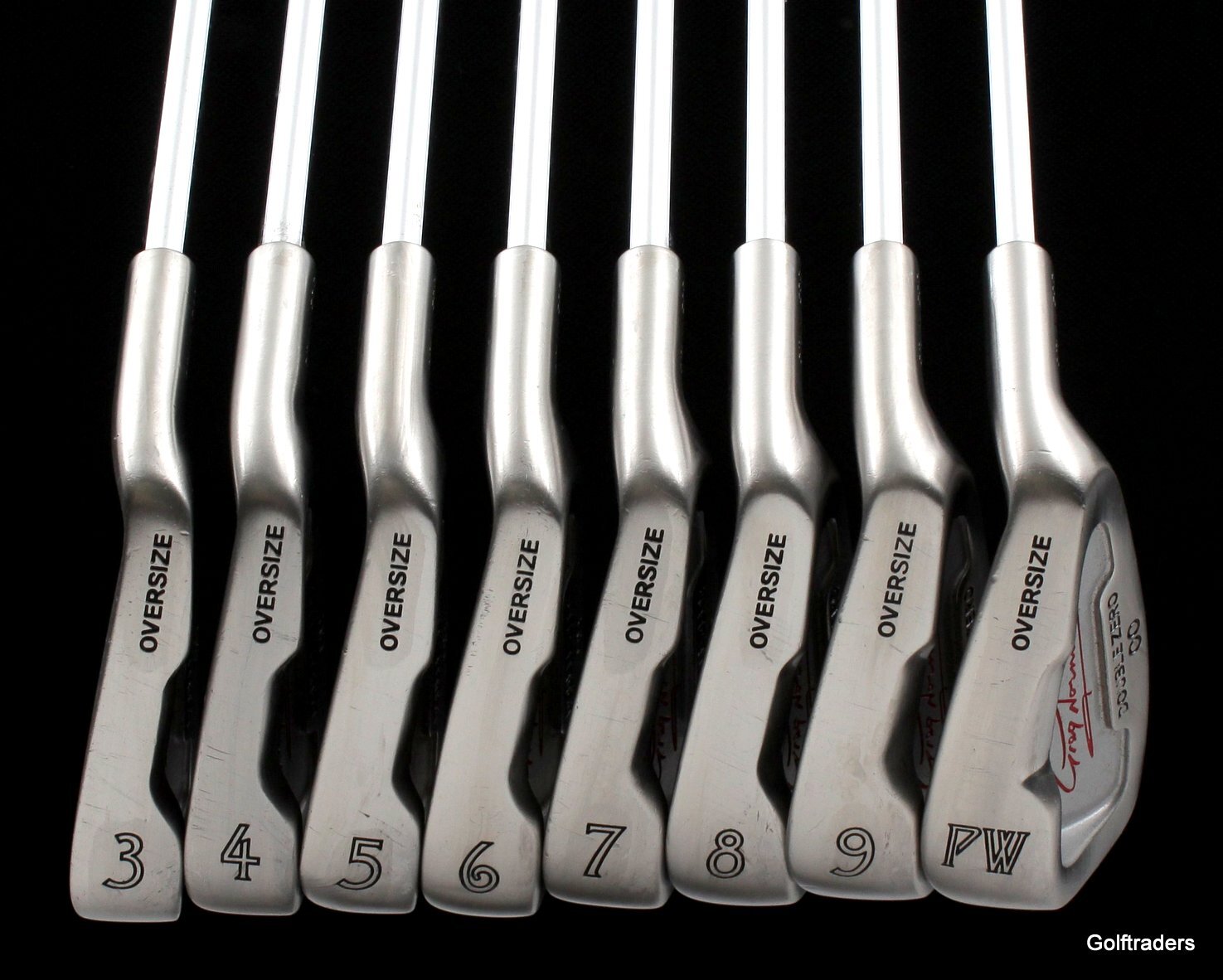 Greg Norman Double Zero Irons 3PW Steel Uniflex New Grips H761 just