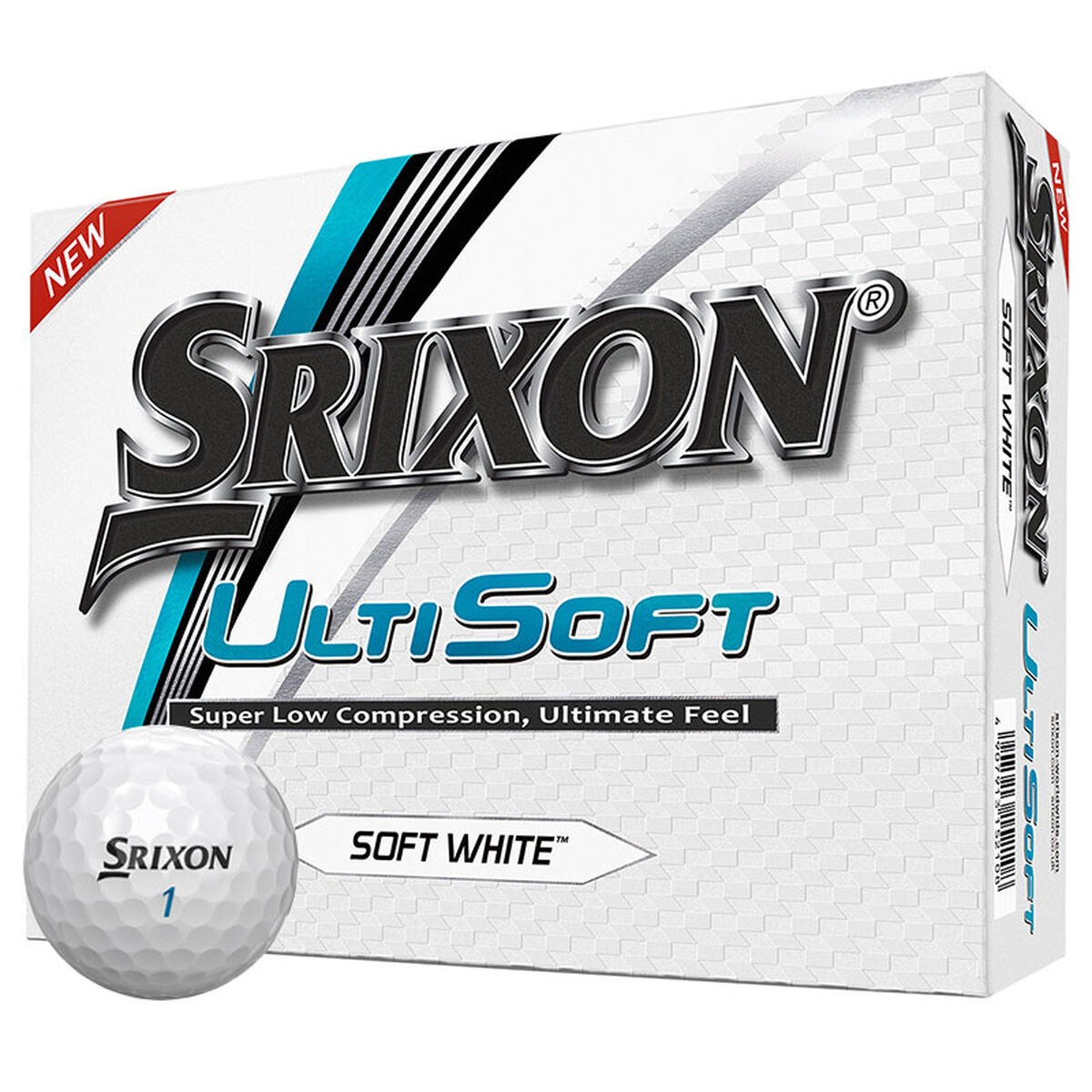 Srixon White UltiSoft Pack of 12 Golf Balls just £19.99