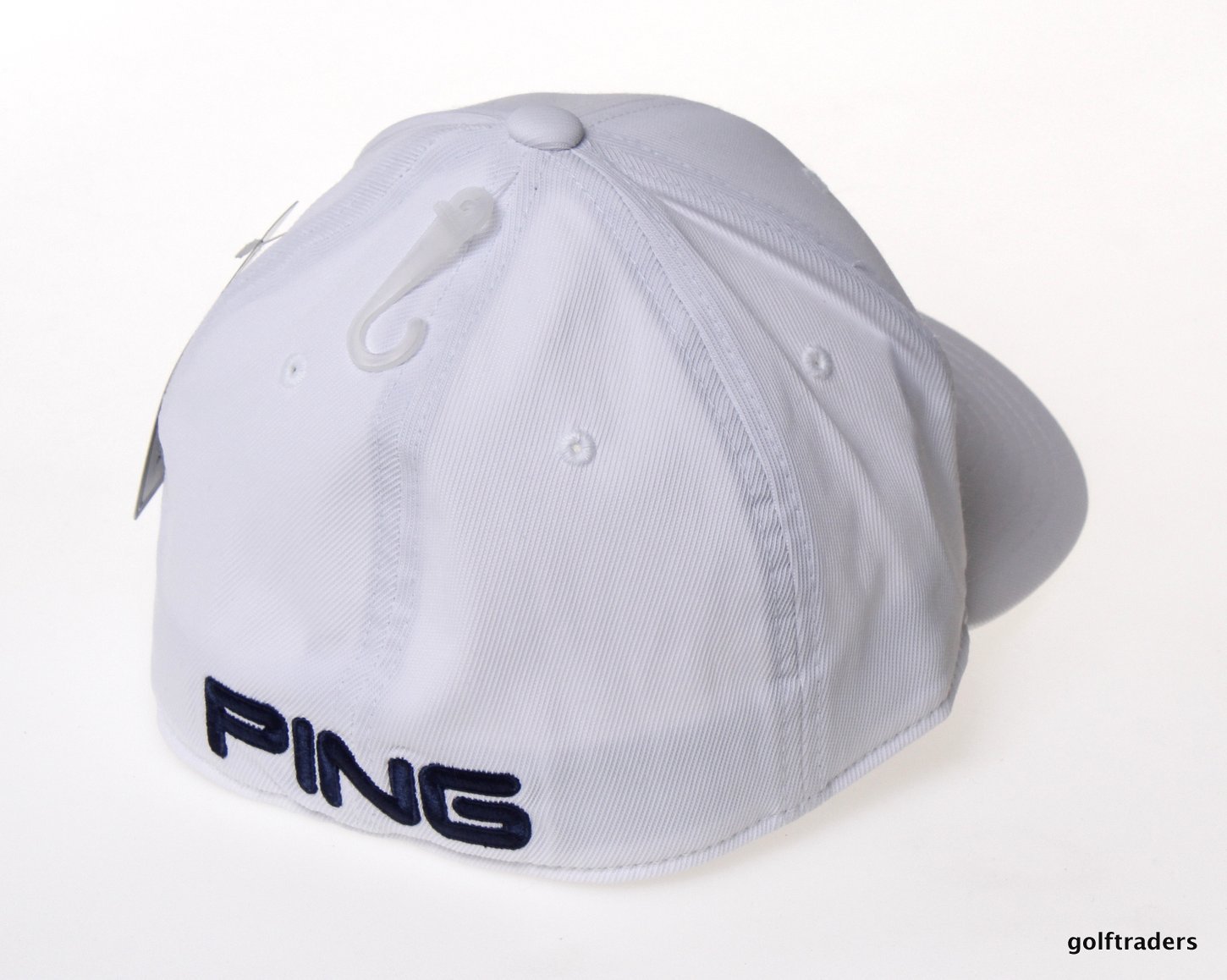 PING FLEXFIT MENS GOLF CAP WHITE/NAVY SIZE L / XL NEW D6241 just 20.00