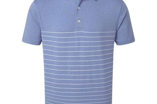 FootJoy Heather Lisle Engineered Pinstripe Golf Polo Shirt - Image 1