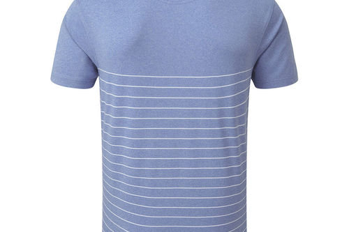 FootJoy Heather Lisle Engineered Pinstripe Golf Polo Shirt - Image 2