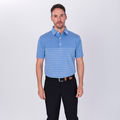 FootJoy Heather Lisle Engineered Pinstripe Golf Polo Shirt - Image 3