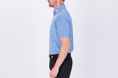 FootJoy Heather Lisle Engineered Pinstripe Golf Polo Shirt - Image 4