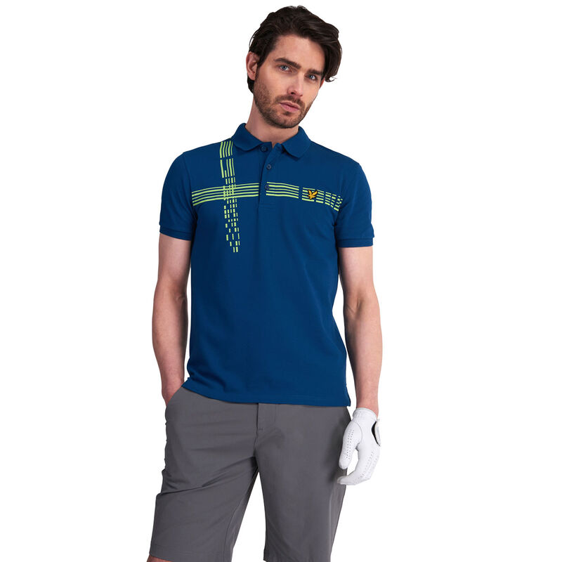 Lyle & Scott Counter Stripe Golf Polo Shirt just £34.99
