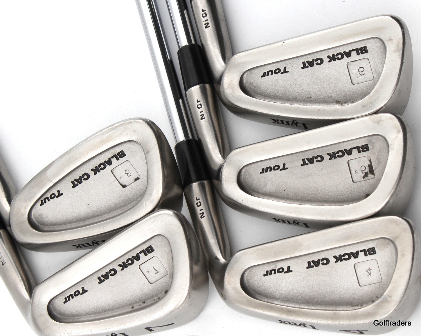 LYNX BLACK CAT TOUR IRONS 48 STEEL DG XP R300 REGULAR FLEX +NEW GRIPS