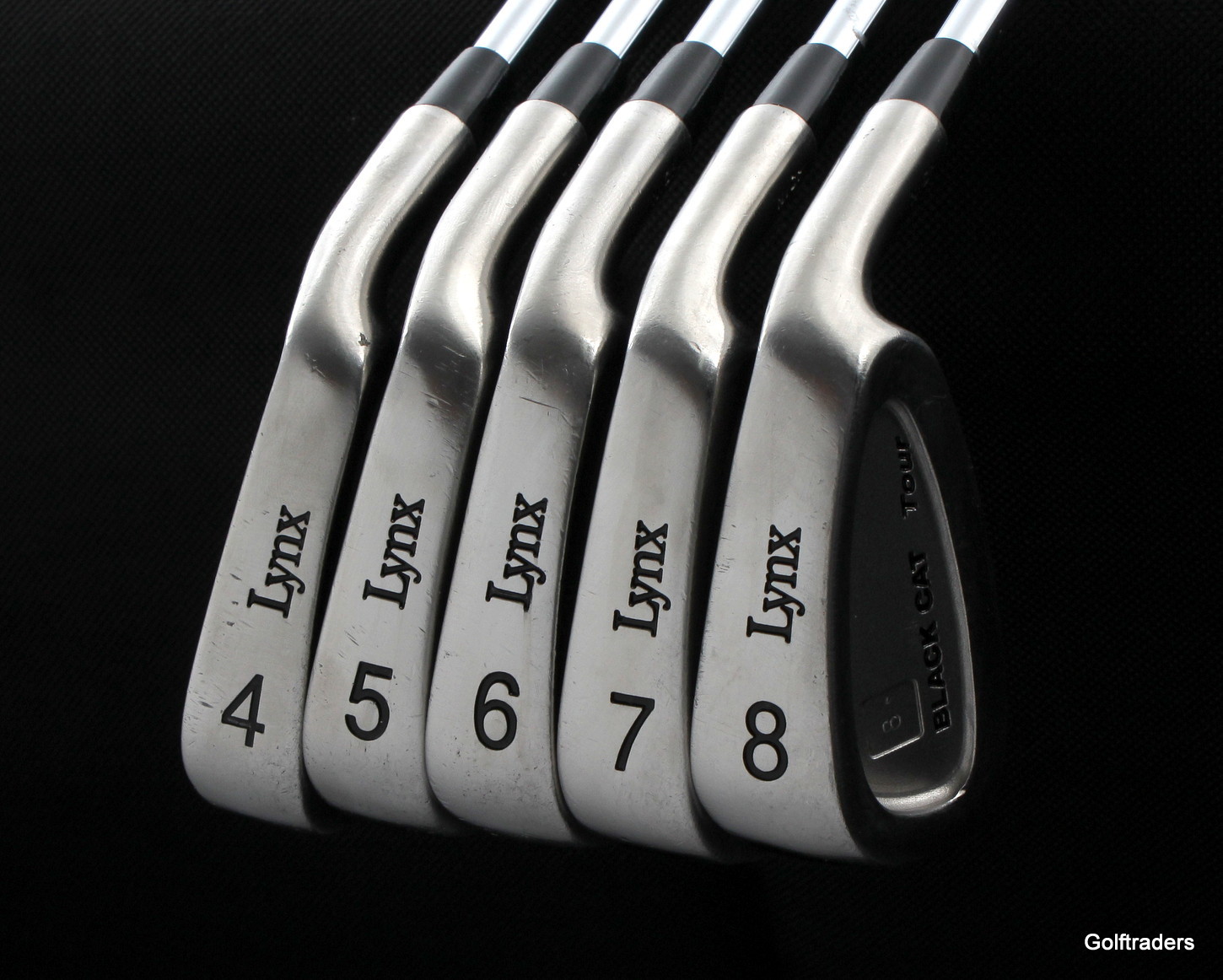 LYNX BLACK CAT TOUR IRONS 48 STEEL DG XP R300 REGULAR FLEX +NEW GRIPS