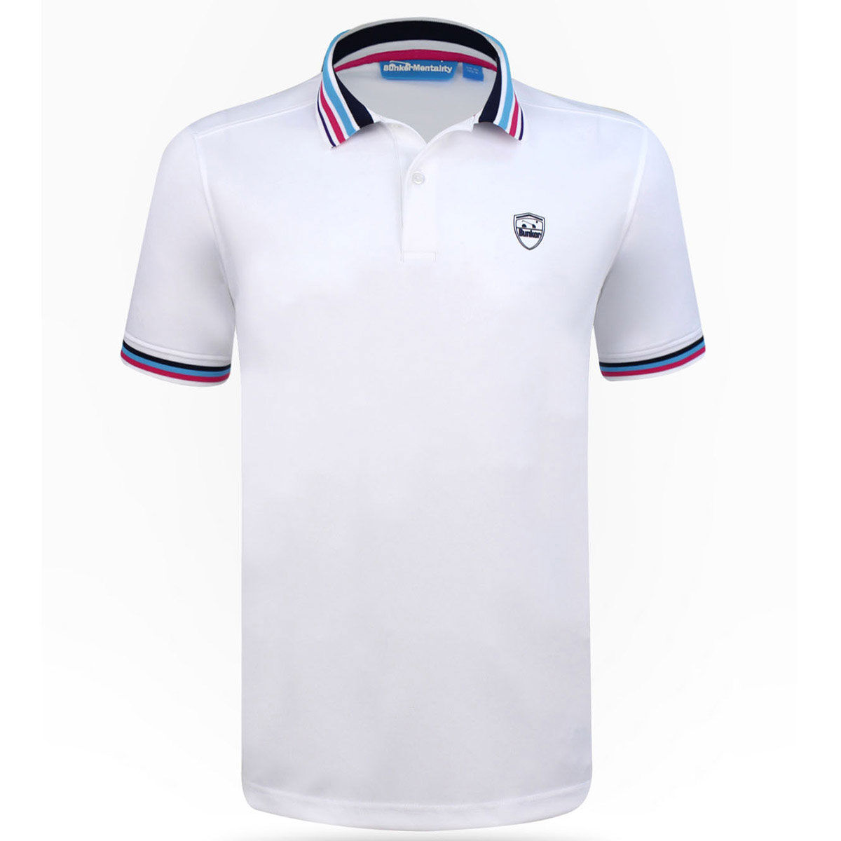 Bunker Mentality Multi Stripe Tech Golf Polo Shirt just £19.99
