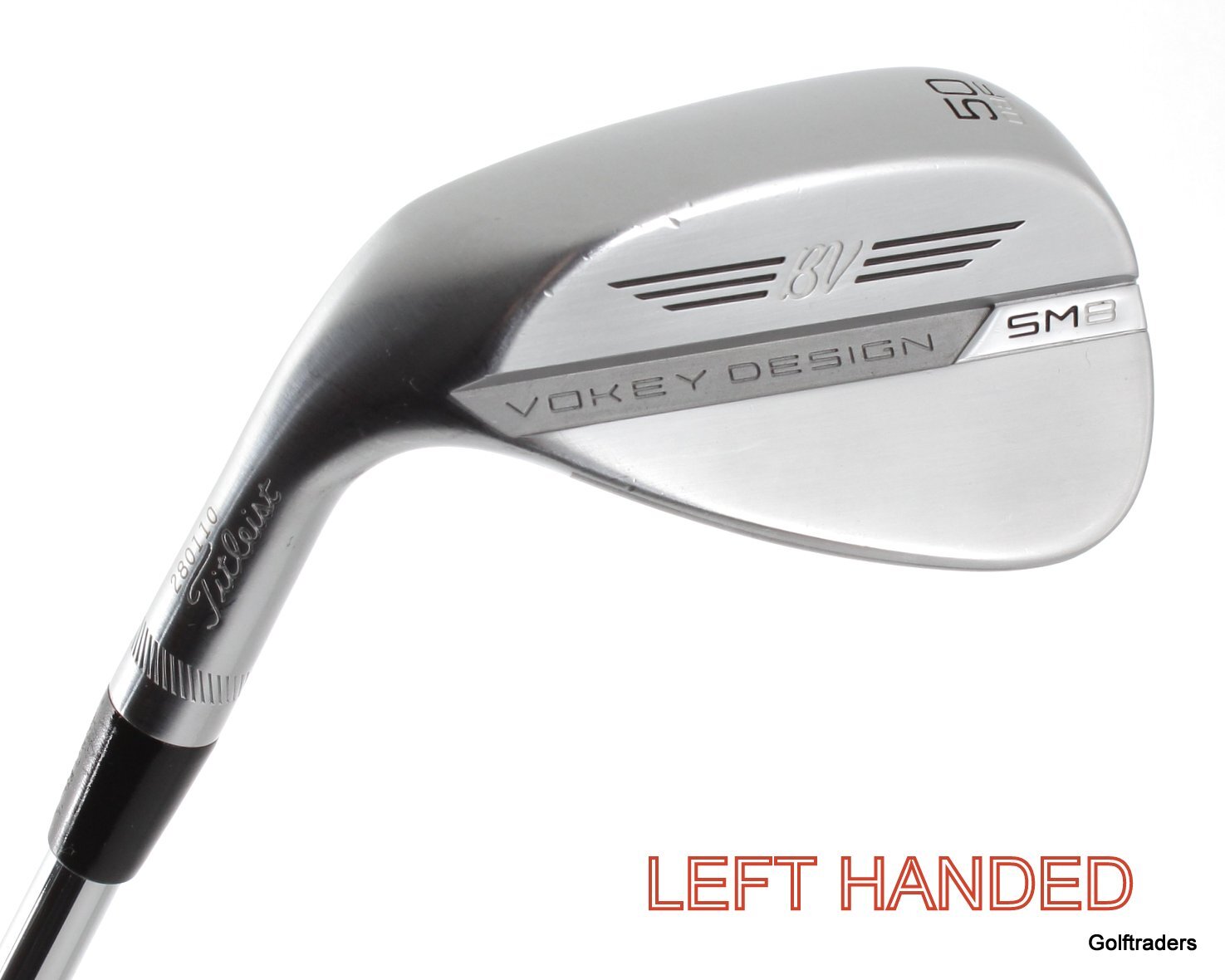 Titleist SM8 Tour Chrome Gap Wedge 50.08F Steel Wedge Flex Left Handed