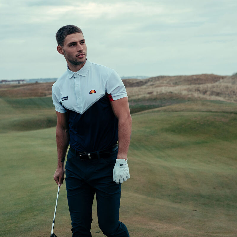 Ellesse Vesuvi Colour Block Golf Polo Shirt just £44.99