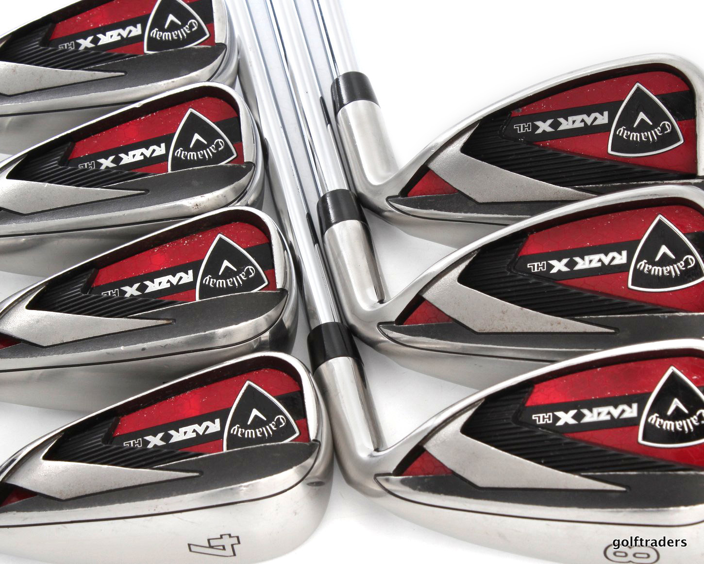 CALLAWAY RAZR X HL IRONS 4-PW STEEL TRUE TEMPER M-10 XP UNIFLEX #D6338 ...