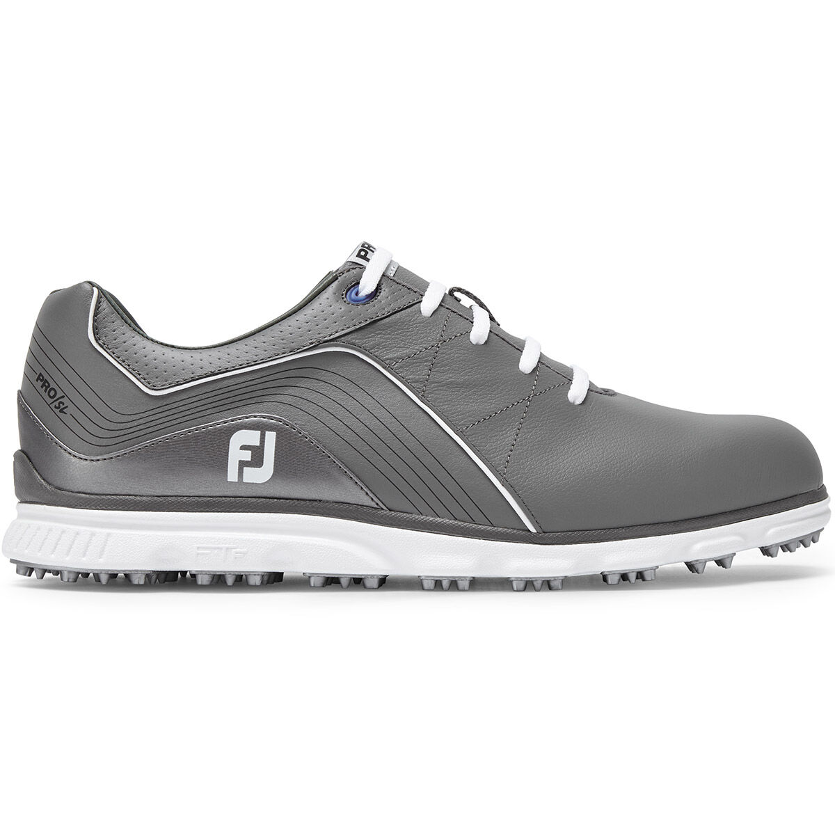 FootJoy Mens Grey and White Pro/SL Regular Fit Golf Shoes just £114.95
