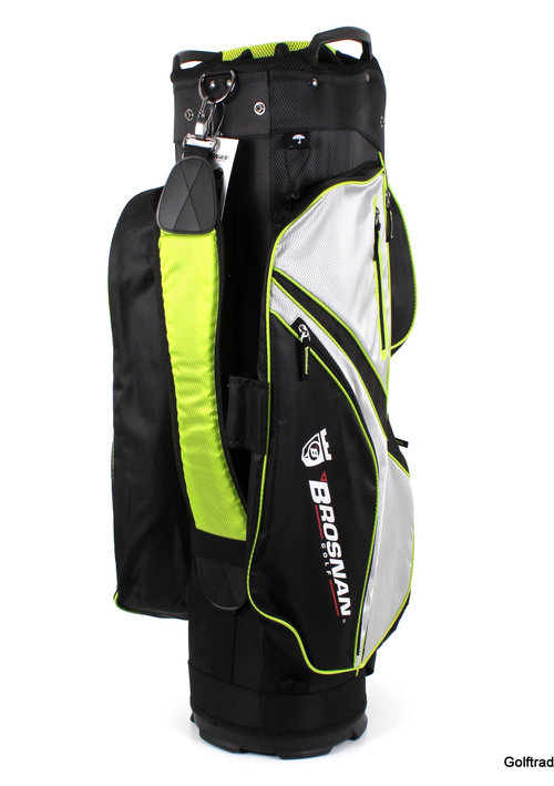 New Brosnan Coolmate IV Golf Cart Bag Black / Silver / Lime H1159 just