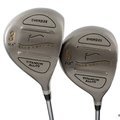 Greg Norman Oversize 3 & 5 Woods Set Steel Uniflex Steel + New Grips H764 - Image 1