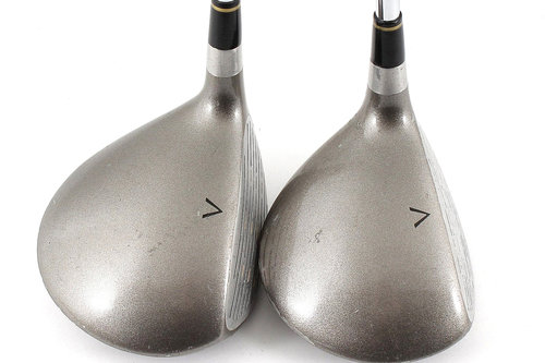 Greg Norman Oversize 3 & 5 Woods Set Steel Uniflex Steel + New Grips H764 - Image 3