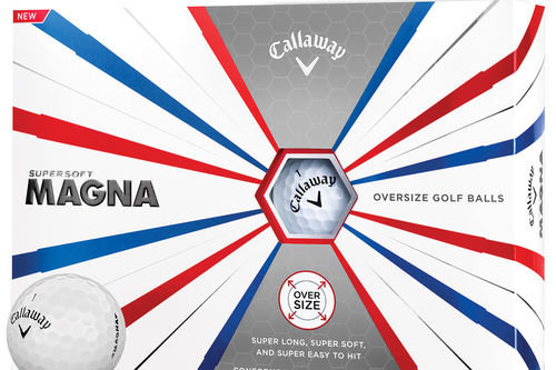 Callaway Golf Mens White Supersoft Magna Pack of 12 Balls - Image 1