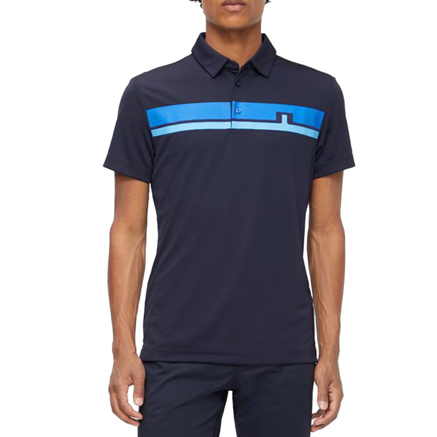 J.Lindeberg Clark Reg Golf Polo Shirt - Navy just $119.00