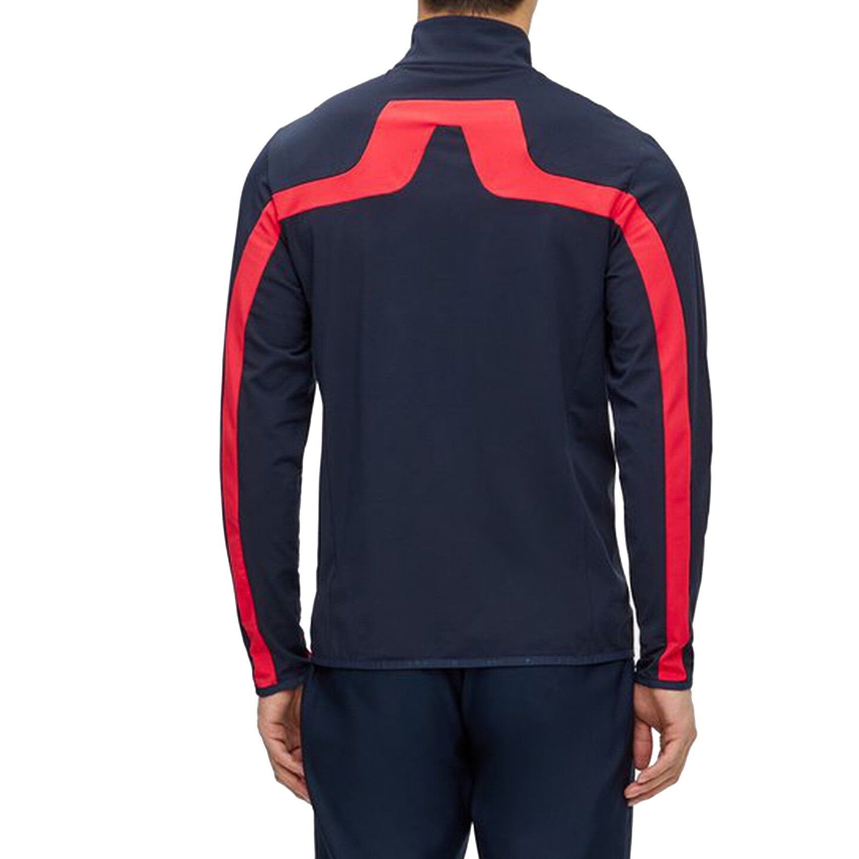 J.Lindeberg Jarvis Brushed Fieldsensor Jacket - Red Bell/Navy just $169.00, save $30.00!