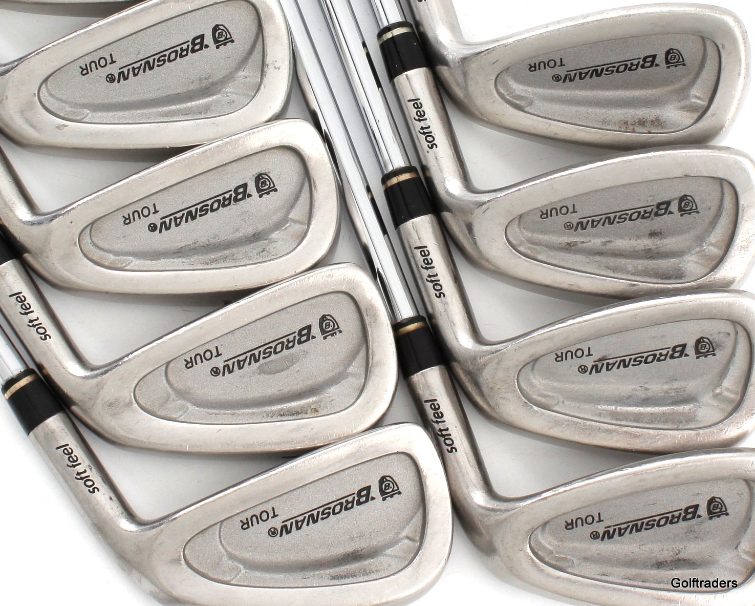 Brosnan Tour Soft Feel Irons 3PW, SW Steel X Stiff Flex H1605 just 314.00