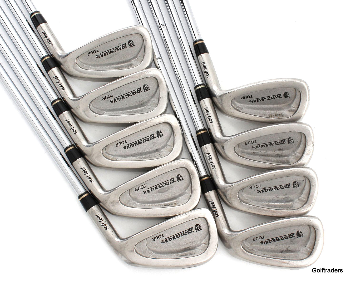 Brosnan Tour Soft Feel Irons 3PW, SW Steel X Stiff Flex H1605 just 314.00