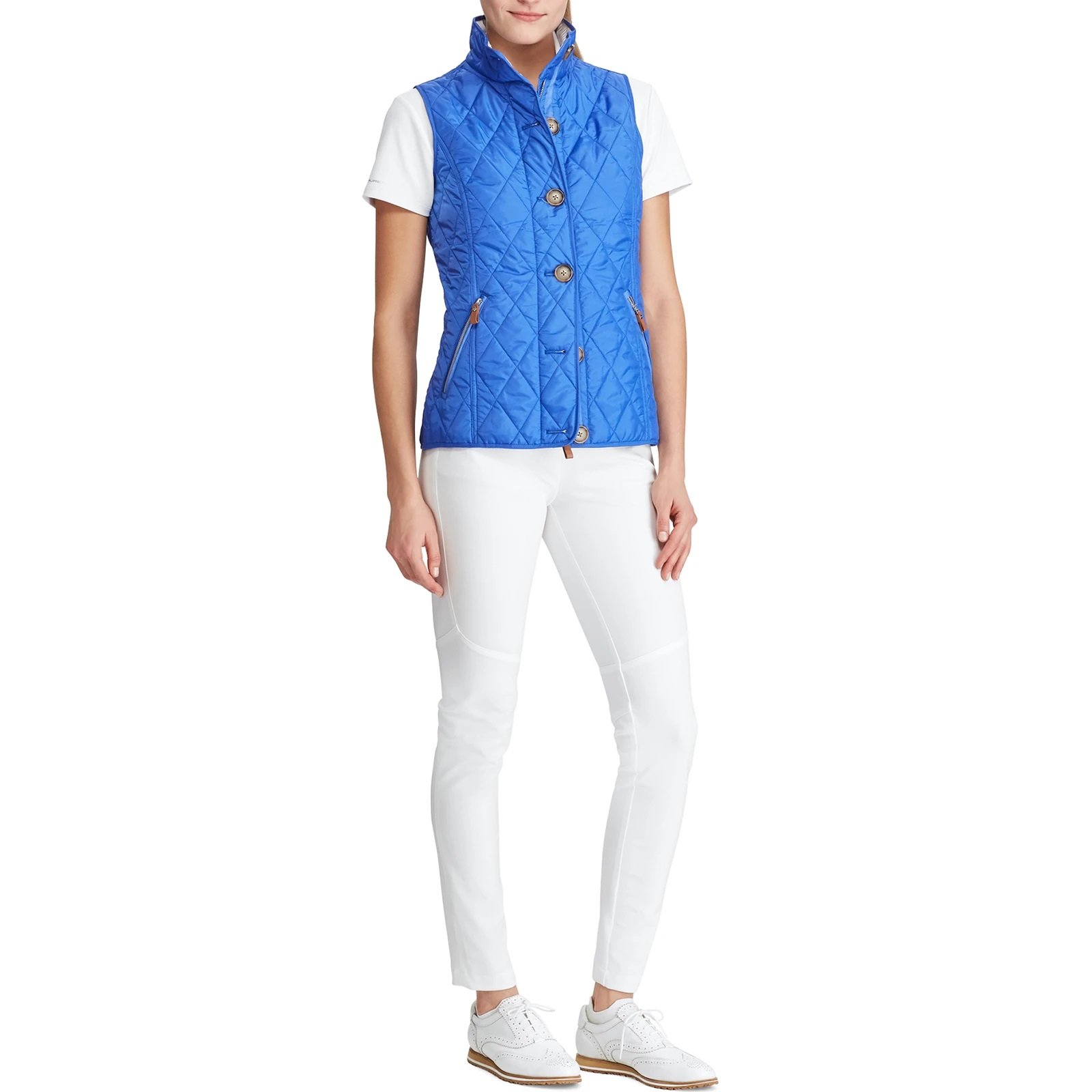 Polo Golf Ralph Lauren Women's Quilted Golf Vest Maidstone Blue just
