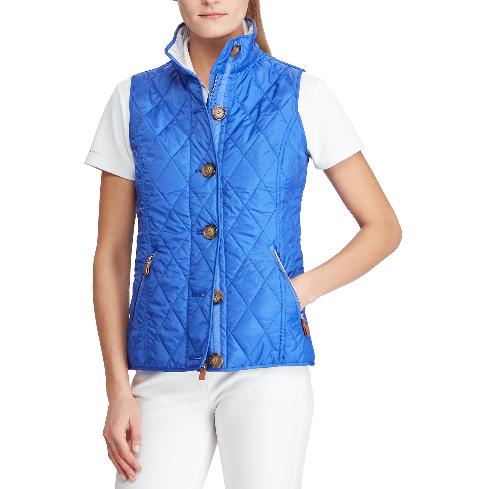 Polo Golf Ralph Lauren Women's Quilted Golf Vest Maidstone Blue just