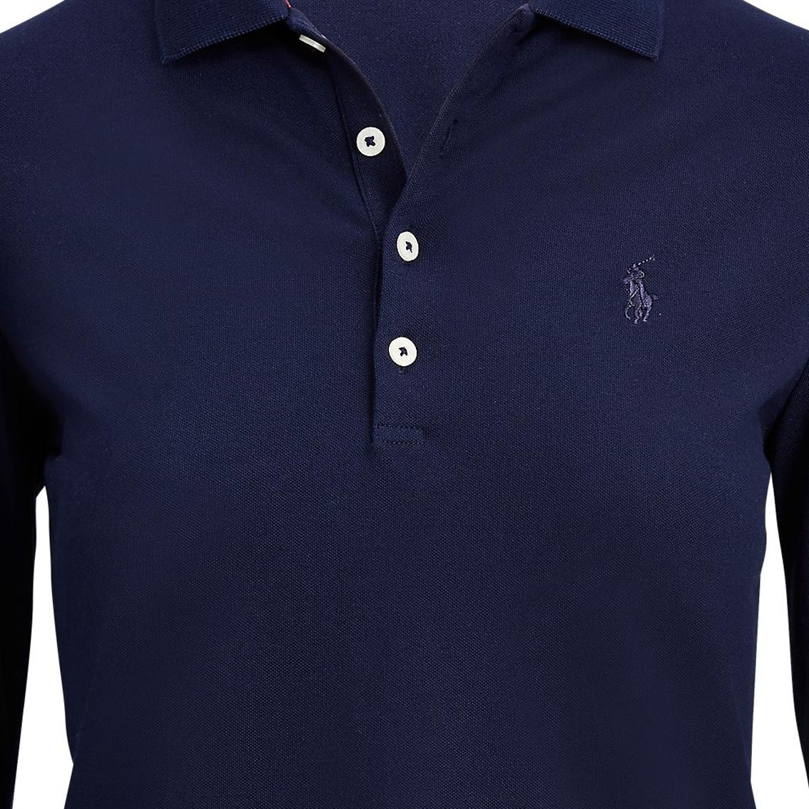 Polo Golf Ralph Lauren Women's Tailored Fit Long Sleeve Polo Shirt - Navy just $139.00