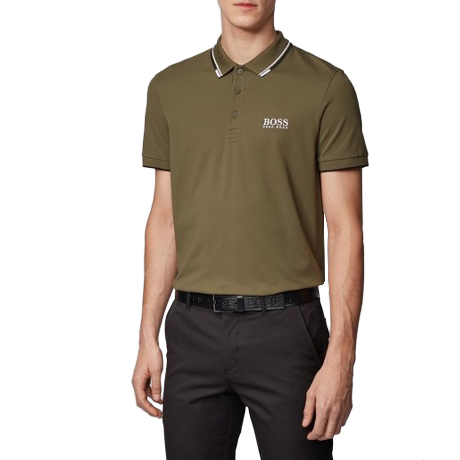 Hugo Boss Paddy Pro Golf Shirt Dark Green just 135.00, save 34.00!
