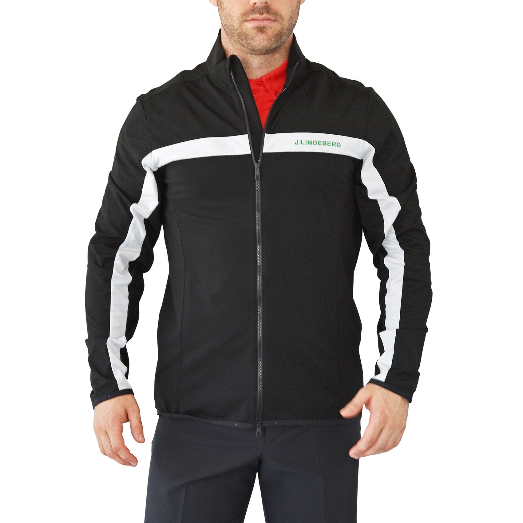 J.Lindeberg Jarvis Brushed Fieldsensor Jacket - Stone Grey/Black just $169.00, save $30.00!