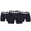 Under Armour Mens Black Charged Cotton 6" 3-Pack Boxers - Image 1
