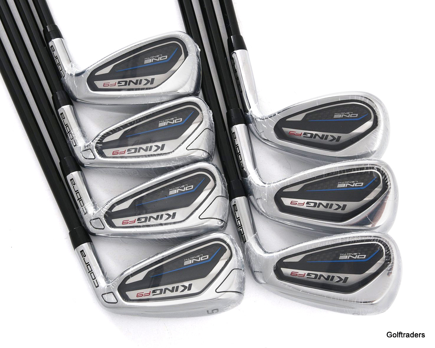 New Cobra King F9 One Length Irons 5PW, SW Graphite Regular Flex H2977
