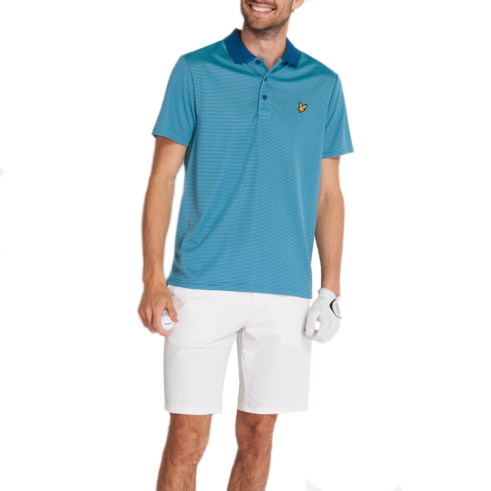 Lyle & Scott Technical Golf Shorts - White just $89.99, save $10.00!