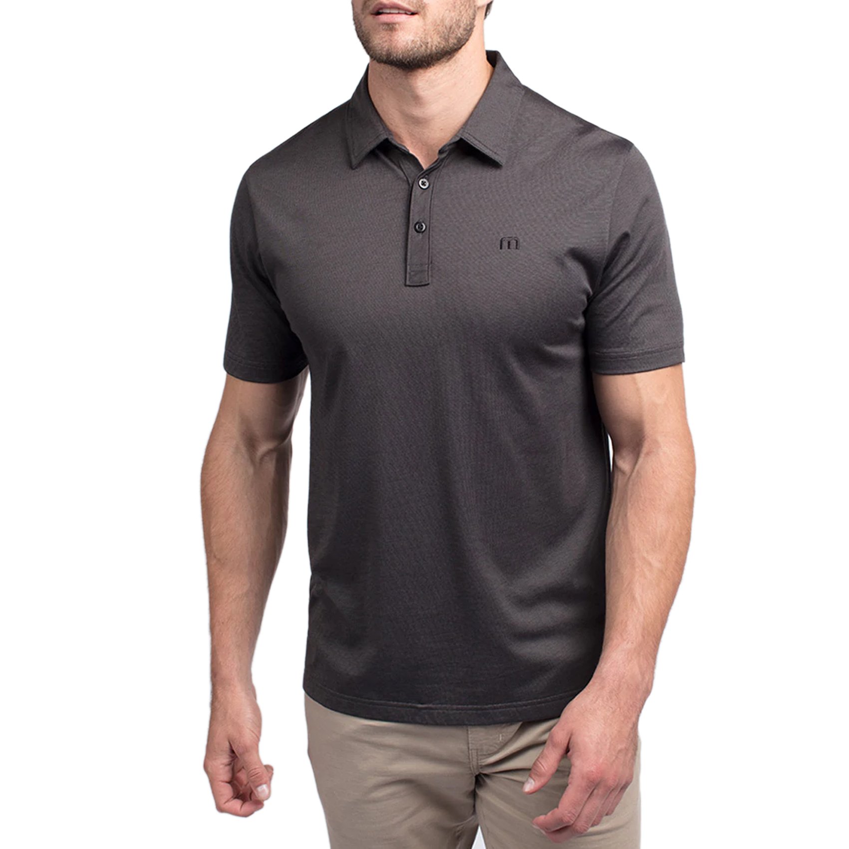 Travis Mathew The Zinna Polo - Heather Black just $89.99