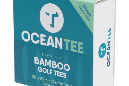 Ocean Tee Mens Brown Pack of 20 Bamboo Castle Golf Tees - Image 2