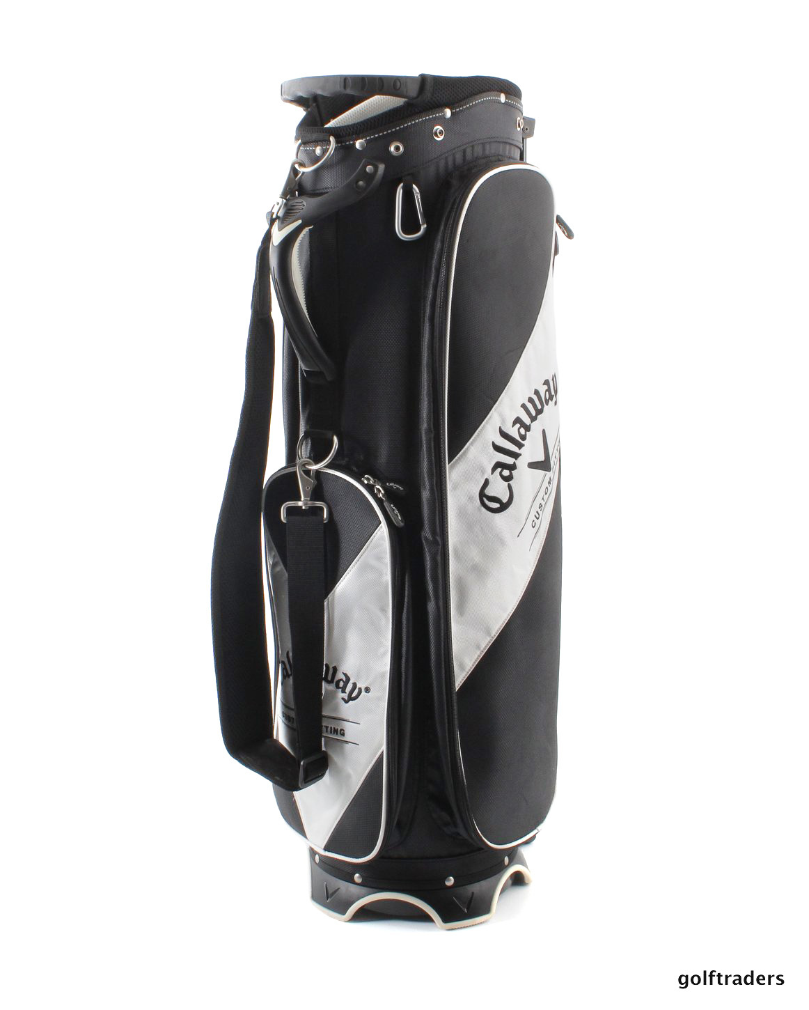 CALLAWAY GOLF 'CUSTOM FITTING' STAND BAG BLACK/WHITE USED SUPERB E911 just 155.00