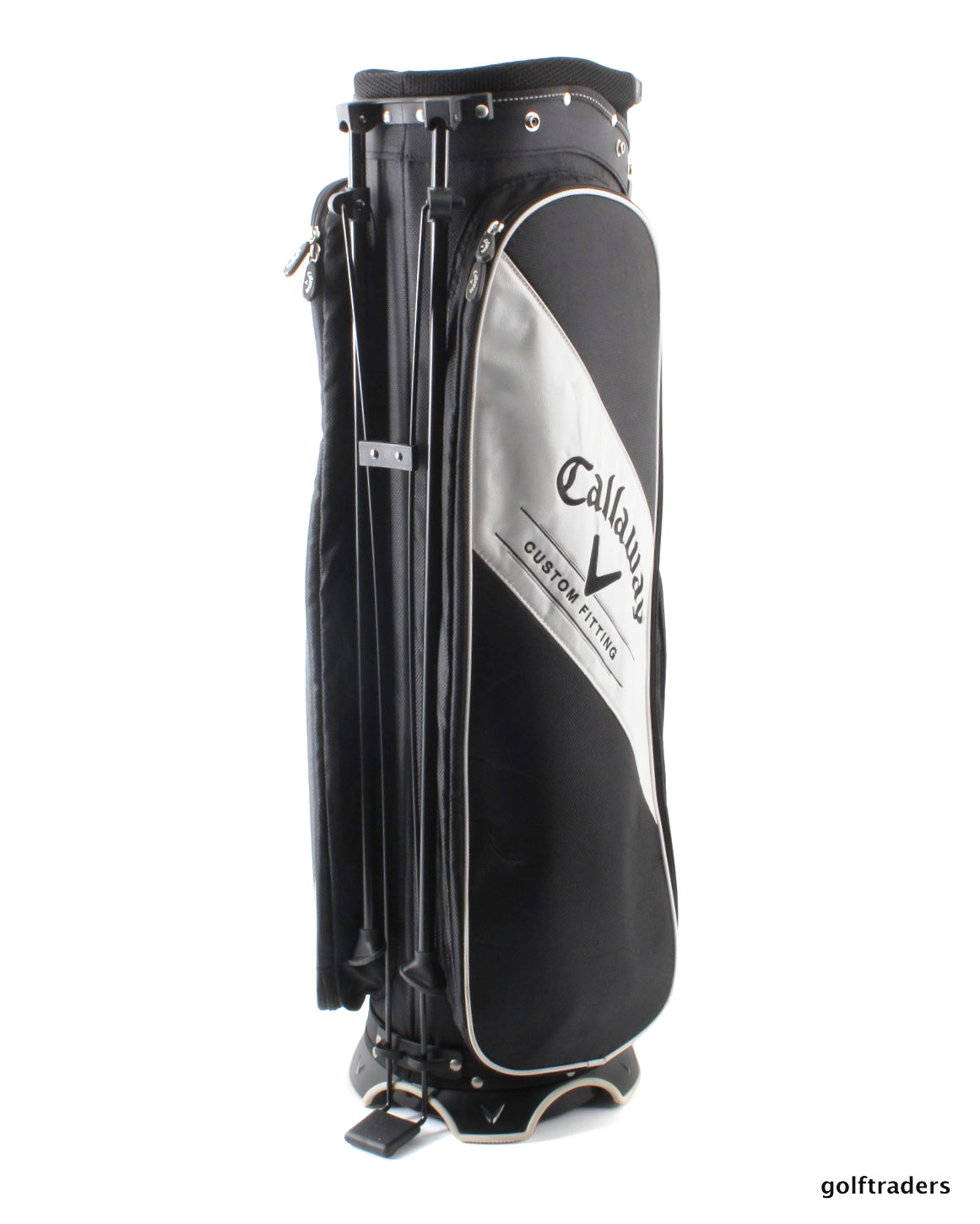 CALLAWAY GOLF 'CUSTOM FITTING' STAND BAG BLACK/WHITE USED SUPERB E911 just 155.00