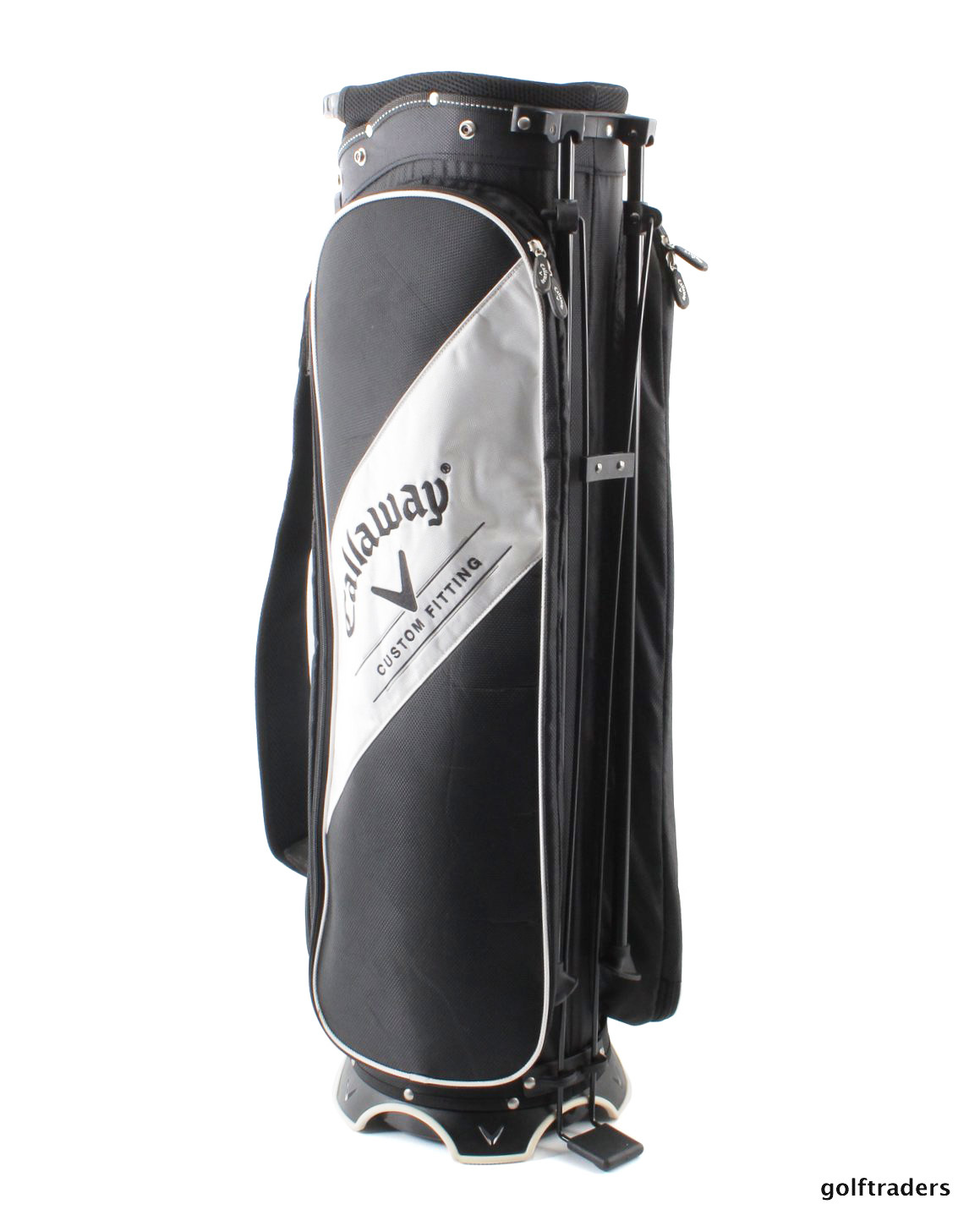 CALLAWAY GOLF 'CUSTOM FITTING' STAND BAG BLACK/WHITE USED SUPERB E911 just 155.00