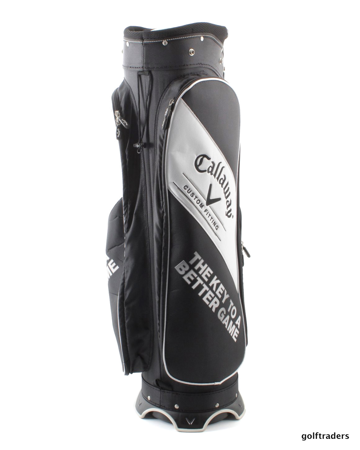 CALLAWAY GOLF 'CUSTOM FITTING' CART BAG BLACK/WHITE USED E912 just 120.00